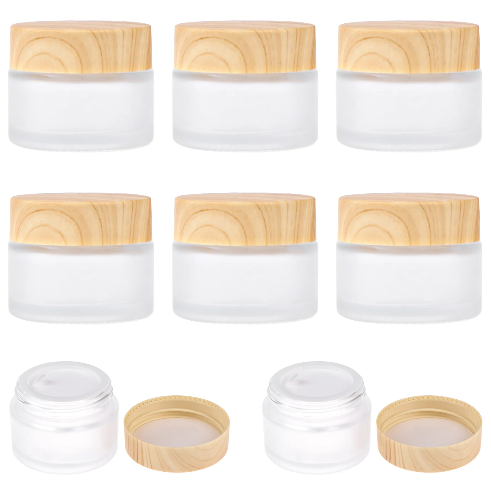 8pcs 30g Frosted Glass Empty Jars For Cream Make-Up Skin Care Container Refillable Bottles Cosmetic Packing
8pcs 30g Frosted Glass Empty Jars For Cream Make-Up Skin Care Container Refillable Bottles Cosmetic Packing