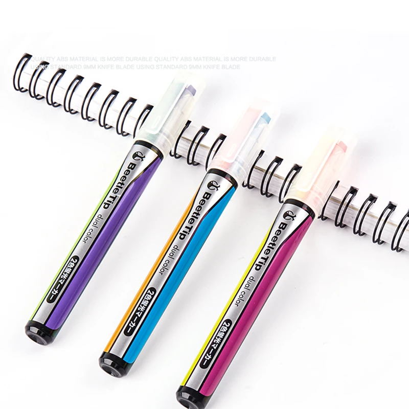 Japan KOKUYO Beetle Tip Dual Color Highlighter Marker Pen Creative Stationery Student Pen PM-L303
Japan KOKUYO Beetle Tip Dual Color Highlighter Marker Pen Creative Stationery Student Pen PM-L303