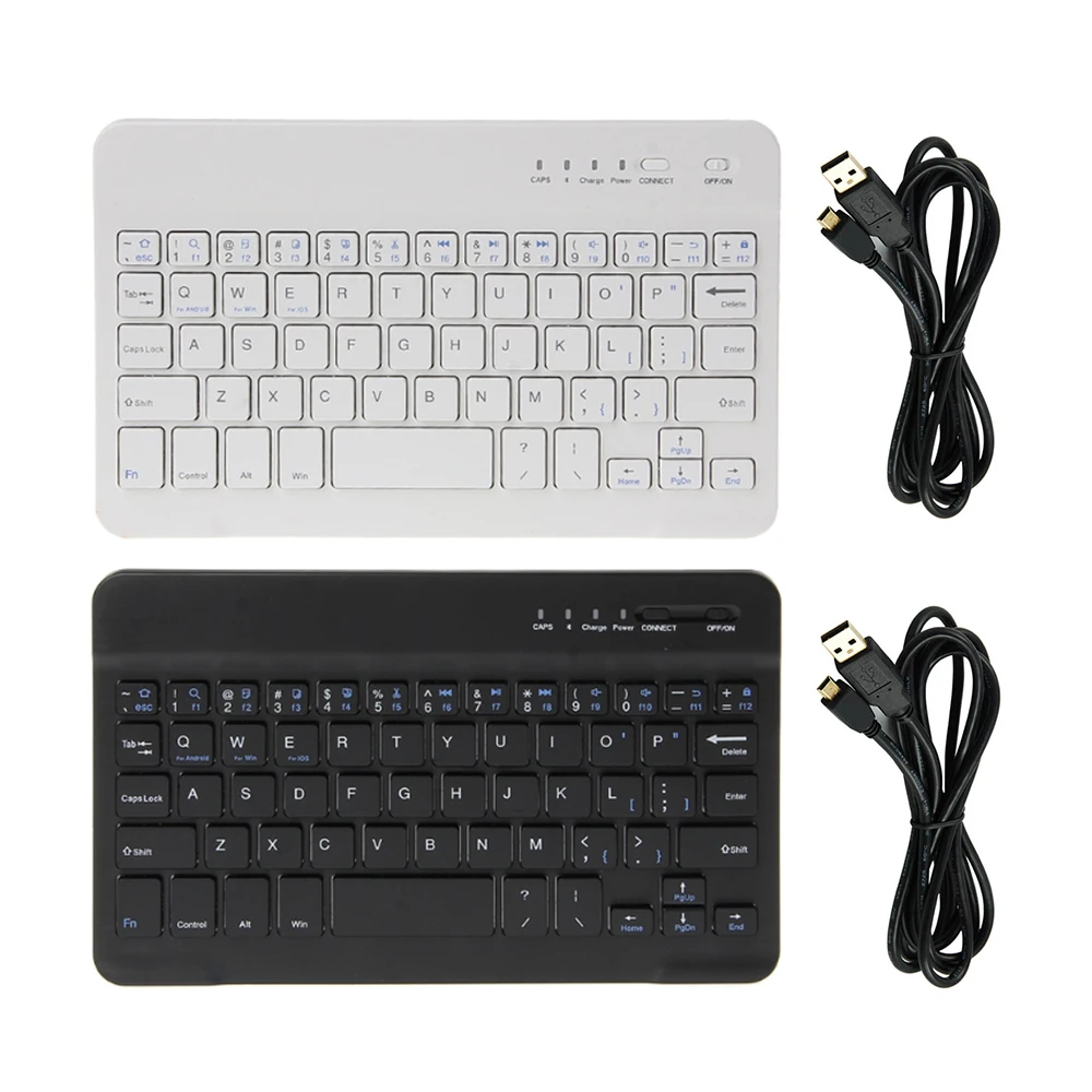 10 дюймовая Беспроводная мини клавиатура Bluetooth 3 0 для iPad Tabs Galaxy IOS Android Windows планшеты