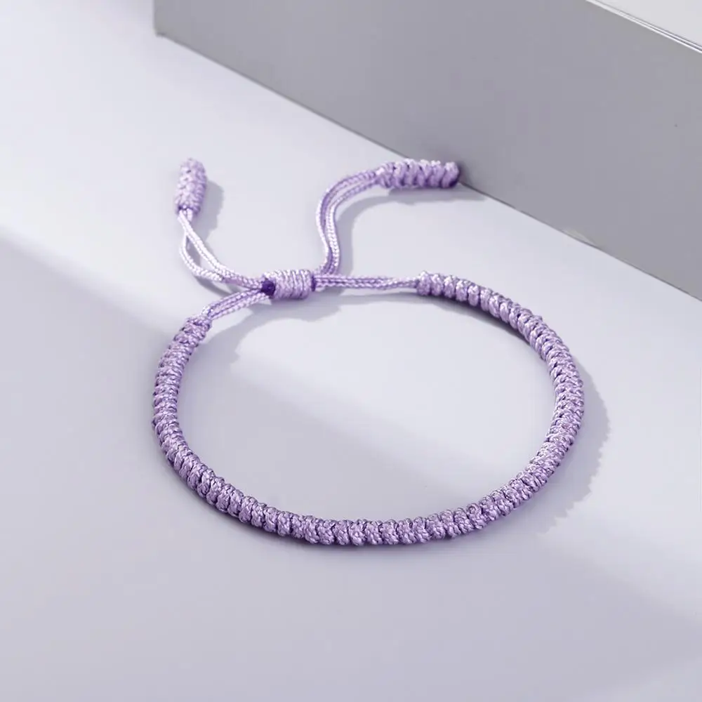 Charm Purple Rope Bracelet Women Handmade Knots Braided Bracelets & Bangles Friendship Fashion Accessories Jewelry Girls Gift
Charm Purple Rope Bracelet Women Handmade Knots Braided Bracelets & Bangles Friendship Fashion Accessories Jewelry Girls Gift