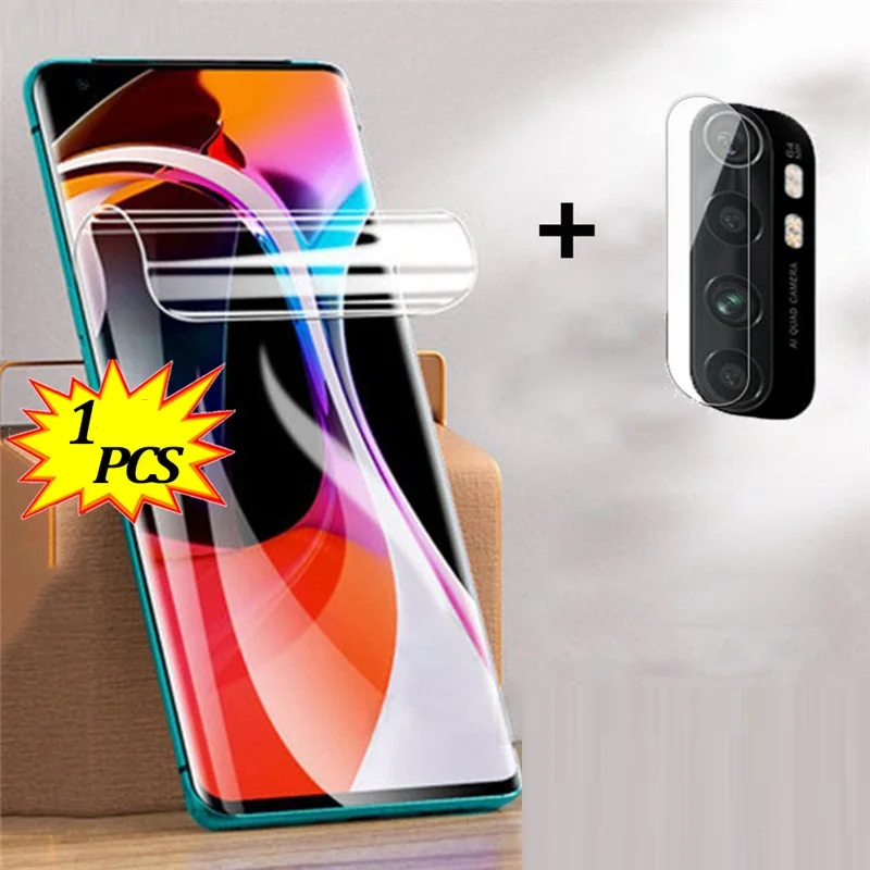 Полное покрытие для Xiaomi Mi 10 Pro 9 Lite 8 A3 защита экрана Redmi Note 7 мягкая Гидрогелевая