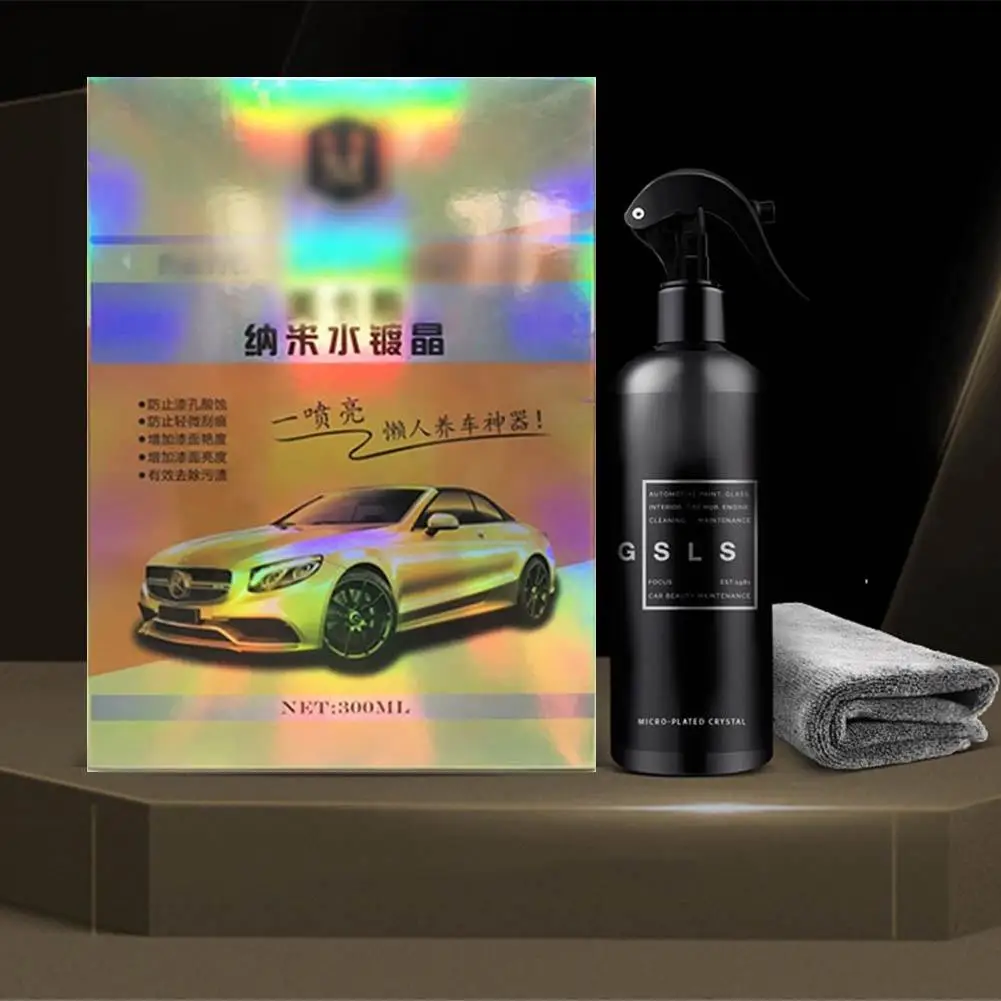 300ML 10H Nano Crystal Coating Hydrophobic Glass Ceramic Coating Anti-scratch Car Polish Exterior Paint Care Maintenance 
300ML 10H Nano Crystal Coating Hydrophobic Glass Ceramic Coating Anti-scratch Car Polish Exterior Paint Care Maintenance