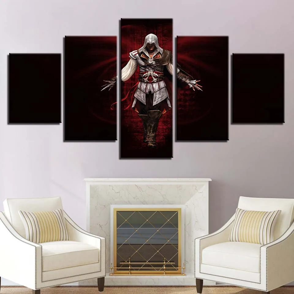 Картины на холсте Assassins Creed Connor несколько войн стены искусства рамки домашний