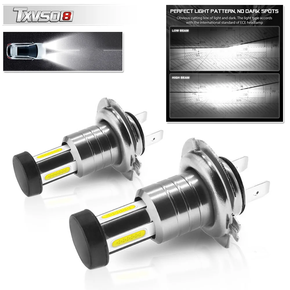 2pcs Car H7 LED Headlight Bulbs 12V 24V 110W 30000LM High quality Headlight Conversion Kit Auto Bulb High or Low Beam 6000K
2pcs Car H7 LED Headlight Bulbs 12V 24V 110W 30000LM High quality Headlight Conversion Kit Auto Bulb High or Low Beam 6000K