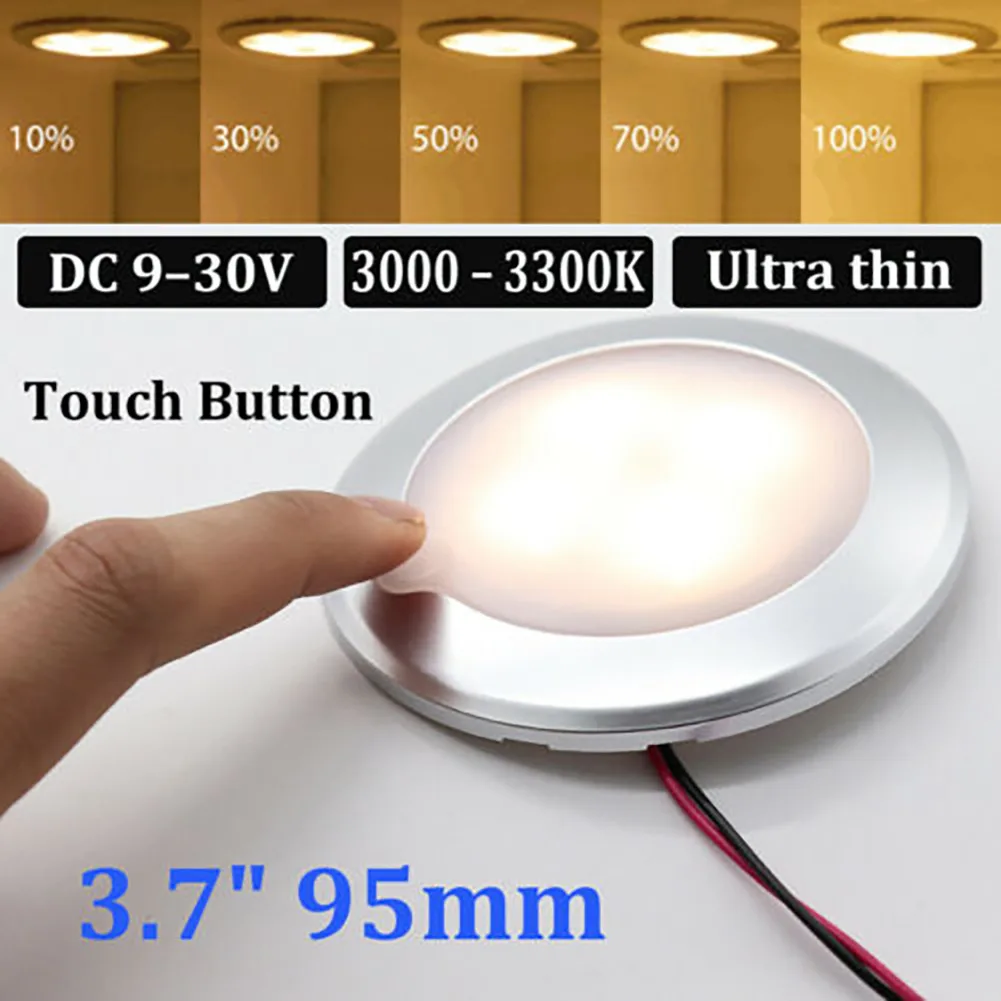 12V-24V Dimmer Light Round Boat Camper Caravan Downlight RV Warm White Waterproof
12V-24V Dimmer Light Round Boat Camper Caravan Downlight RV Warm White Waterproof