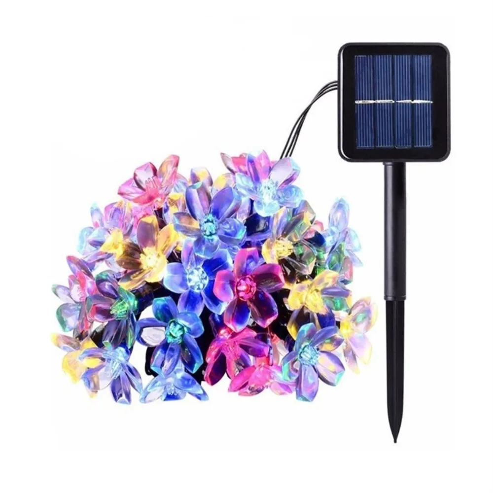 6.5M 50LED Solar String Lights LED Sakura Street Garland Lawn Lamp Waterproof IP65 Christmas New Year Outdoor Lighting Decor
6.5M 50LED Solar String Lights LED Sakura Street Garland Lawn Lamp Waterproof IP65 Christmas New Year Outdoor Lighting Decor
