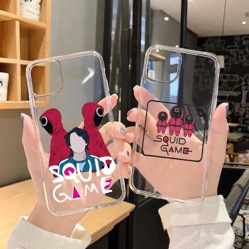 Squid Game Phone Case For iphone 13 12 11 8 7 plus mini x xs xr pro max Transparent soft
Squid Game Phone Case For iphone 13 12 11 8 7 plus mini x xs xr pro max Transparent soft