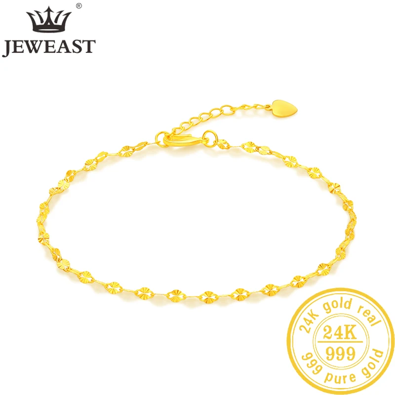 JLZB 24K Pure Gold Bracelet Real 999 Solid Gold Bangle Upscale Beautiful Romantic Trendy Classic Jewelry Hot Sell New 2020
JLZB 24K Pure Gold Bracelet Real 999 Solid Gold Bangle Upscale Beautiful Romantic Trendy Classic Jewelry Hot Sell New 2020
