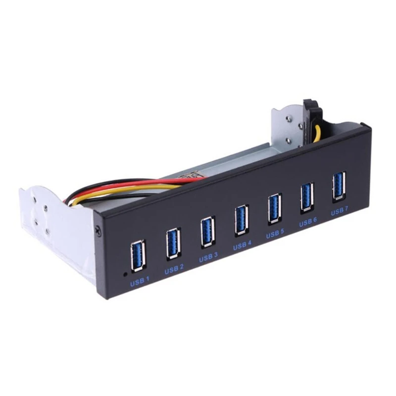 USB 3,0 Передняя панель Hub, оптический привод 5,25-дюймовая панель расширения компьютера, 7 портов USB 3,0 Hub для компьютера чехол
USB 3,0 Передняя панель Hub, оптический привод 5,25-дюймовая панель расширения компьютера, 7 портов USB 3,0 Hub для компьютера чехол