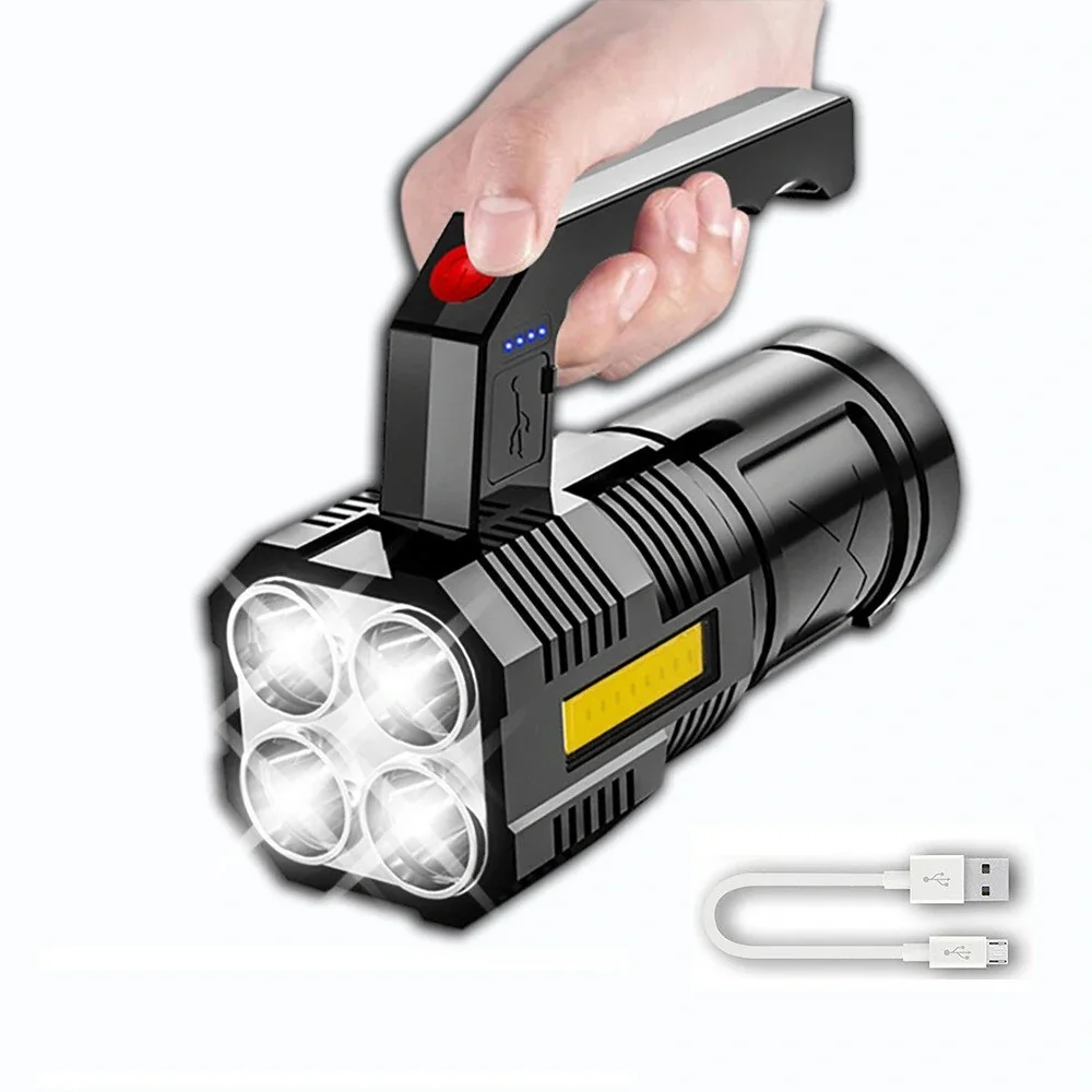Ultrabright Handheld Flashlight Built-in Battery With Sidelight Powerful USB Rechargeable&Power Indicator Strong LED Torch
Ultrabright Handheld Flashlight Built-in Battery With Sidelight Powerful USB Rechargeable&Power Indicator Strong LED Torch