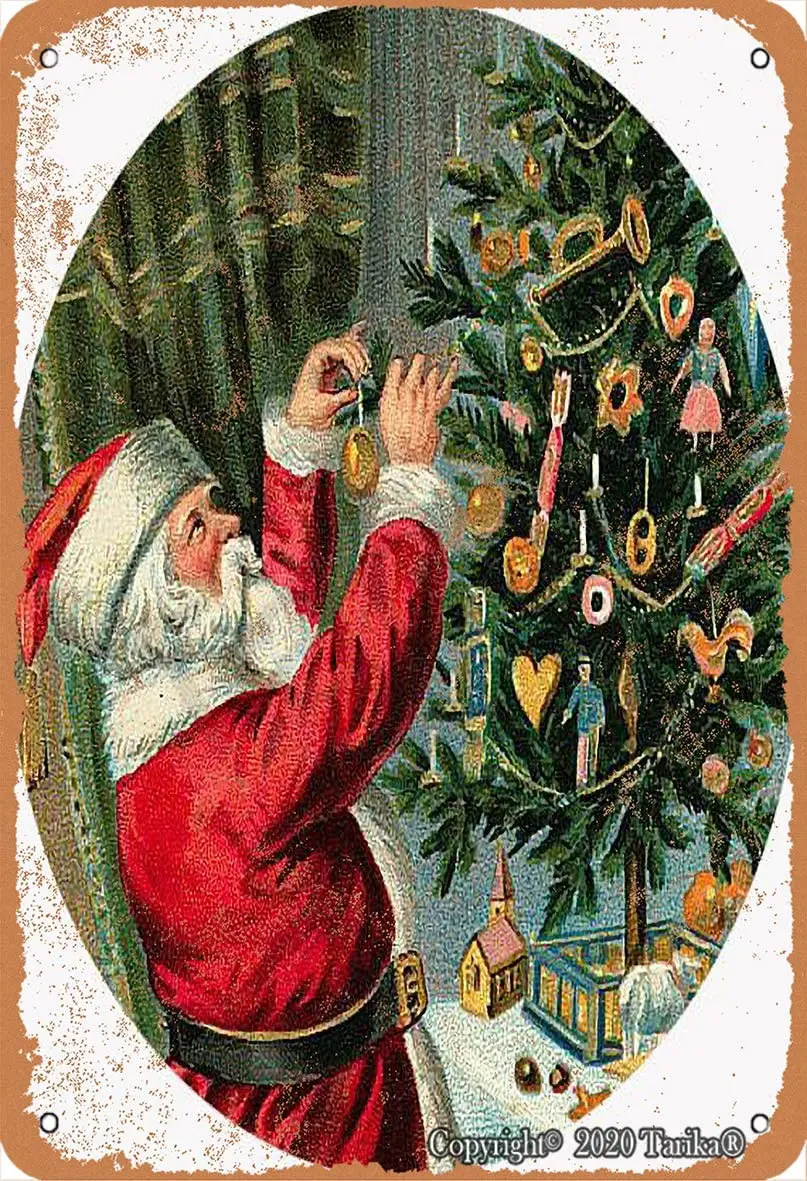 Santa Claus Put Lights and Gifts On Christmas Tree 20X30 cm Iron Vintage Look Decoration Poster Sign for Home Kitchen Bathroom
Santa Claus Put Lights and Gifts On Christmas Tree 20X30 cm Iron Vintage Look Decoration Poster Sign for Home Kitchen Bathroom