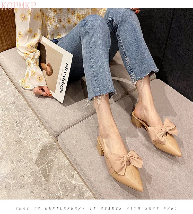 2021 Summer Women Butterfly Mid Heels ClosedToe Slip on Slippers Casual Loafers Shoes Female PU Leather Slide Sandals
2021 Summer Women Butterfly Mid Heels ClosedToe Slip on Slippers Casual Loafers Shoes Female PU Leather Slide Sandals