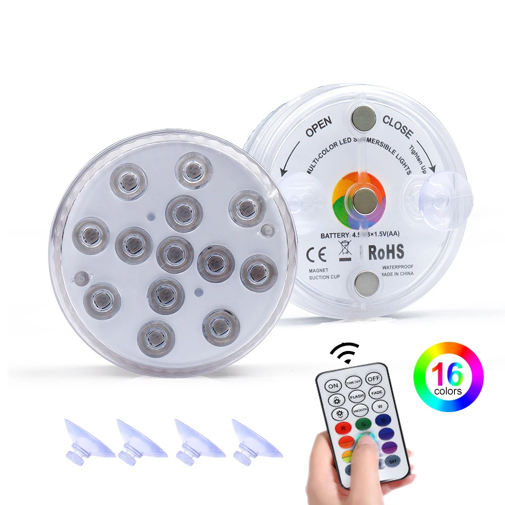 13 Led Remote Controlled RGB Diving Light Operated Underwater Night Lamp Outdoor Garden Party Decor Swimming Pool Lights
13 Led Remote Controlled RGB Diving Light Operated Underwater Night Lamp Outdoor Garden Party Decor Swimming Pool Lights
