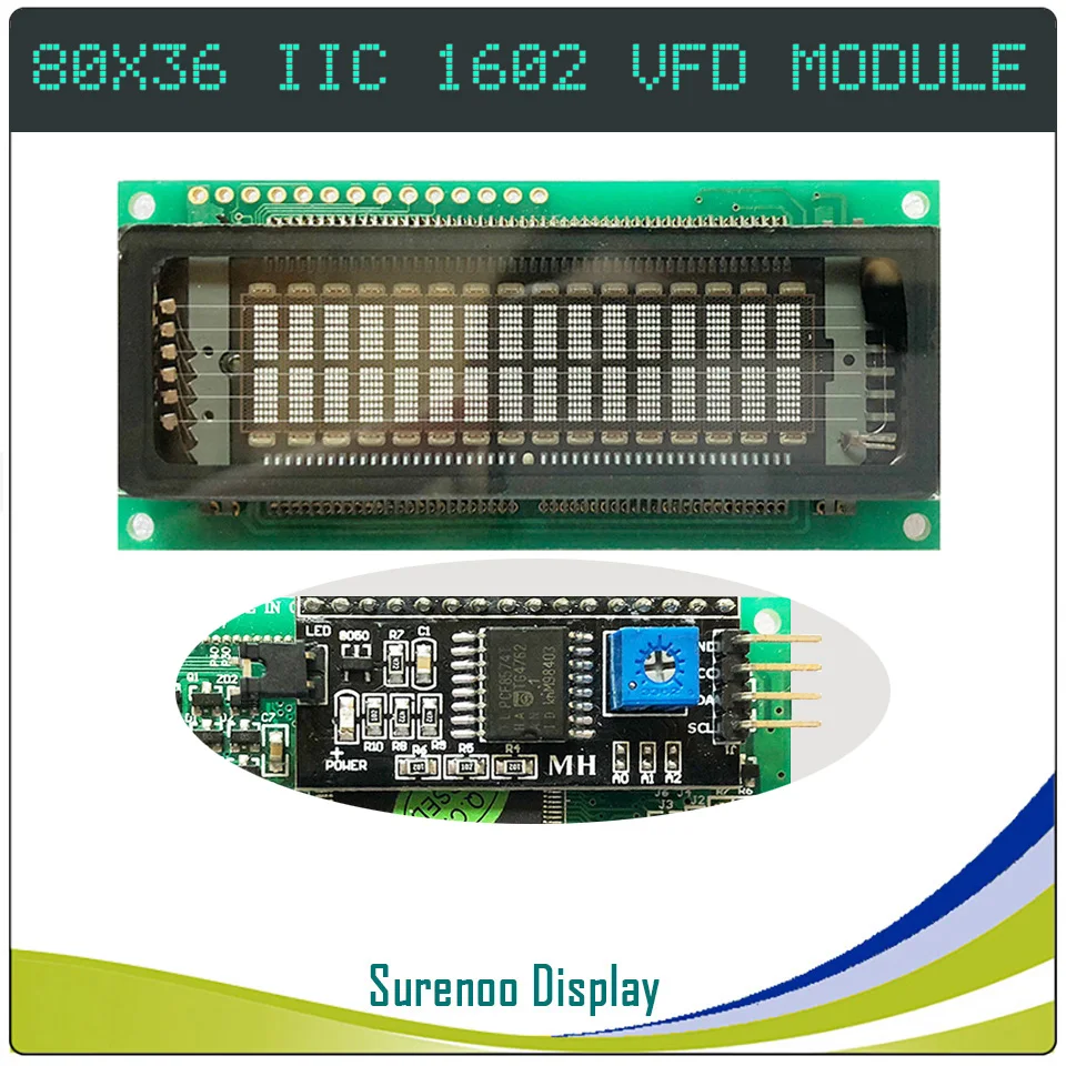 1602 16X2 162 серийный IIC I2C VFD экран дисплея модульная ЖК панель для Arduino|ЖК-модули| |