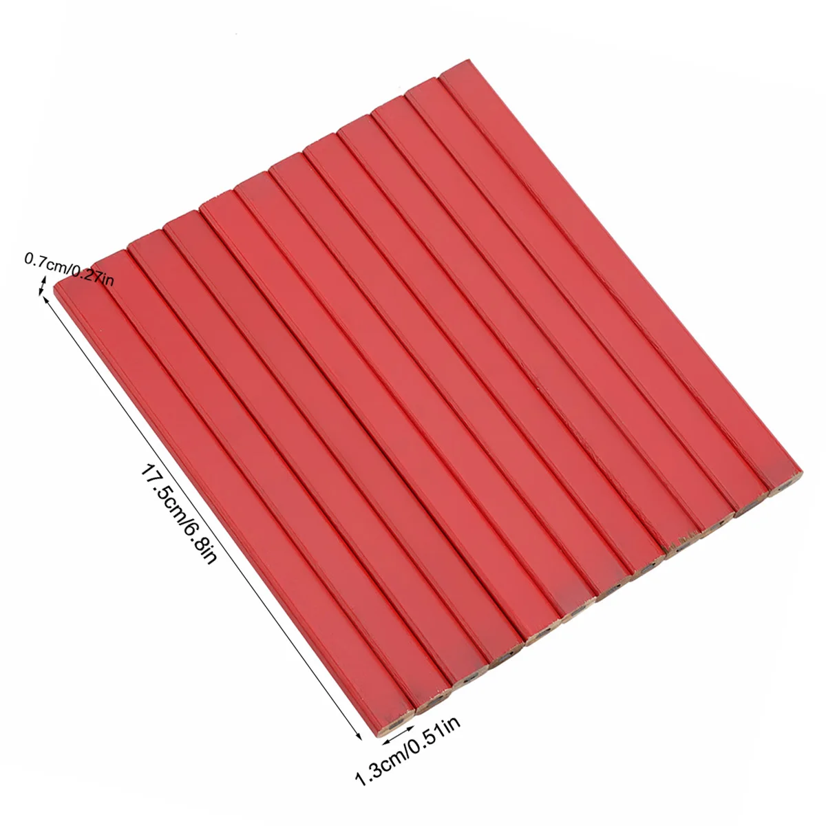 72Pcs 175mm Octagonal Red Hard Black Lead Carpenter Pencil Woodworking Marking Tool
72Pcs 175mm Octagonal Red Hard Black Lead Carpenter Pencil Woodworking Marking Tool