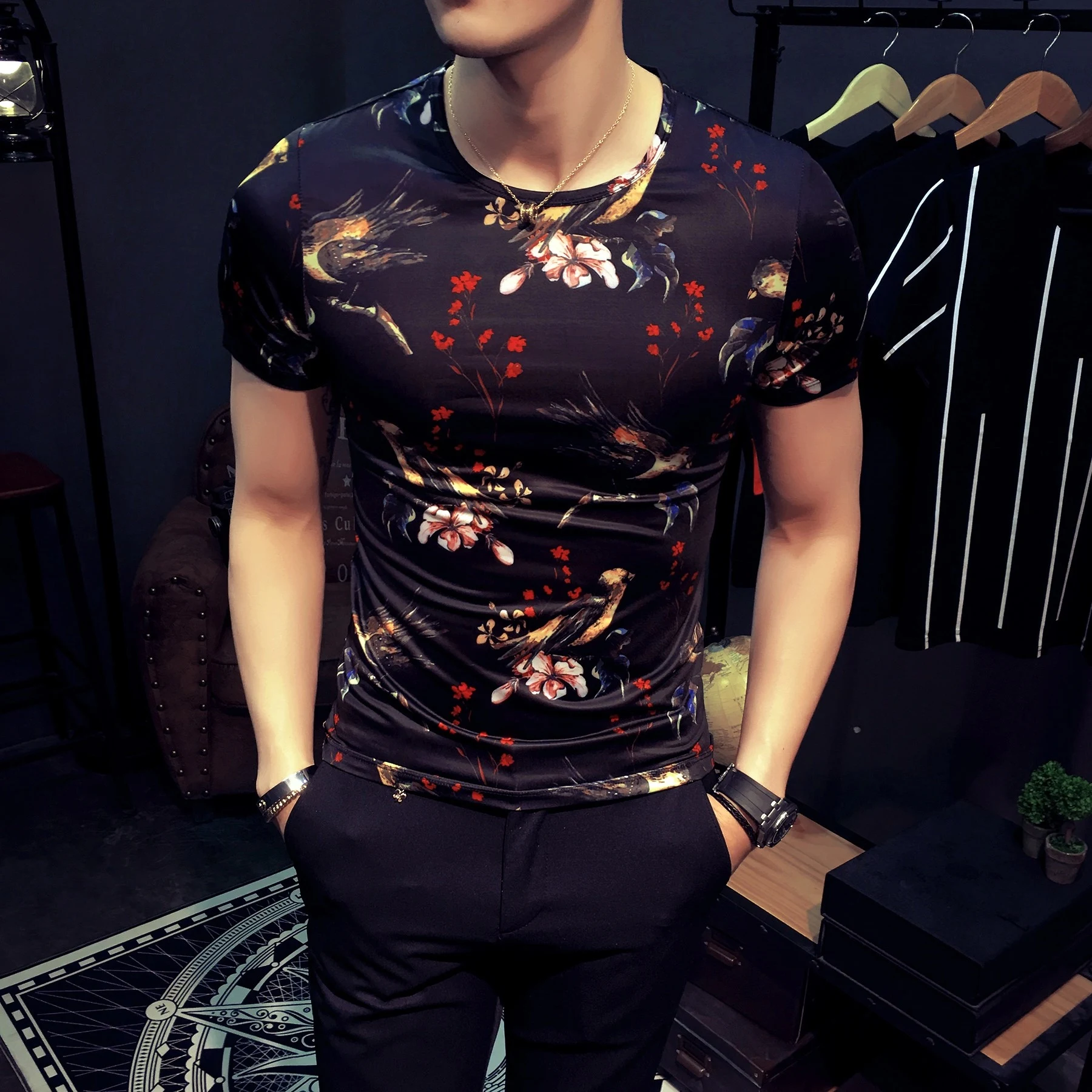 Men's large short sleeve summer half sleeve men's slim short sleeve T-shirt for men
Men's large short sleeve summer half sleeve men's slim short sleeve T-shirt for men