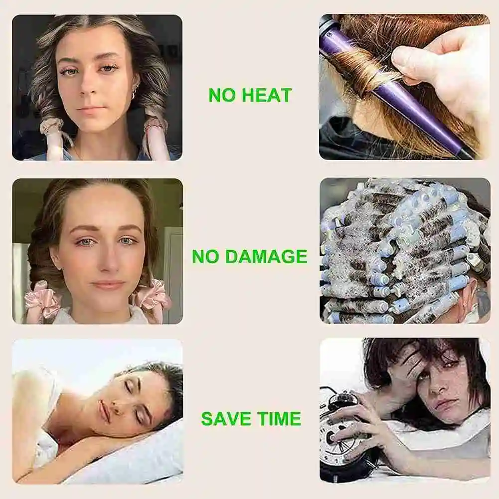 Heatless Curling Rod Hair Curlers Hair Roller Headband Lazy Curler Heatless Hair Curling Ribbon Curly Hair Tool Make Hair Curly
Heatless Curling Rod Hair Curlers Hair Roller Headband Lazy Curler Heatless Hair Curling Ribbon Curly Hair Tool Make Hair Curly