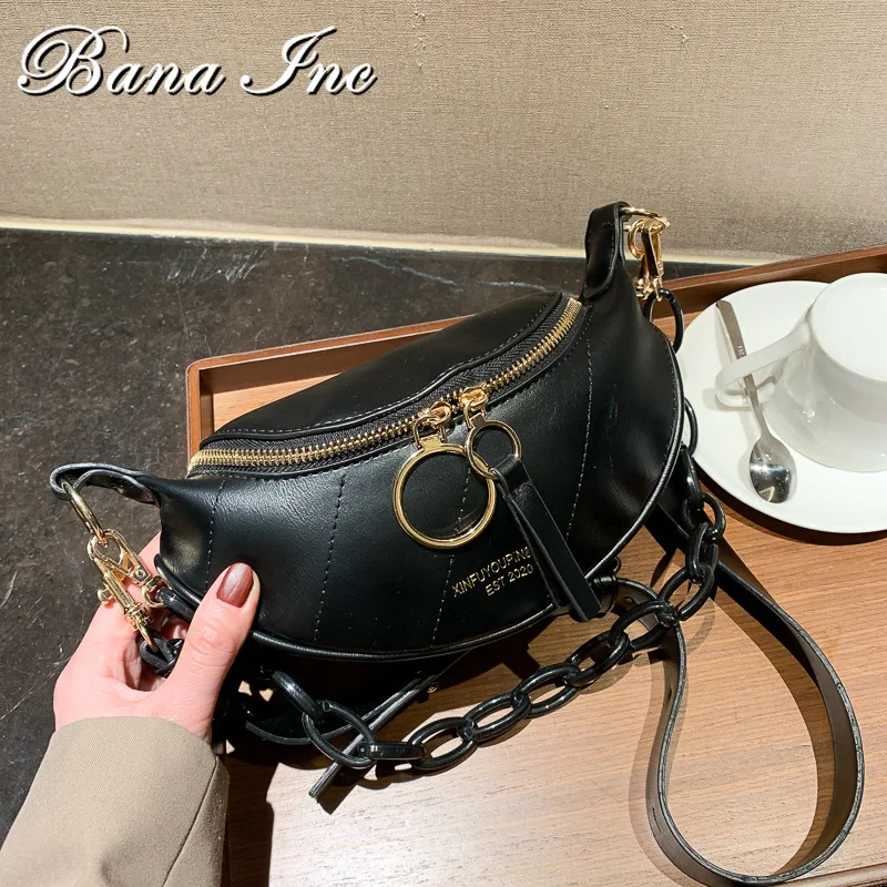 Women Satchel Luxury Designer Handbag Ladies Tote Bag Solid Color Thick Chain Shoulder Bag Half Moon Crossbody Bags For Women
Women Satchel Luxury Designer Handbag Ladies Tote Bag Solid Color Thick Chain Shoulder Bag Half Moon Crossbody Bags For Women