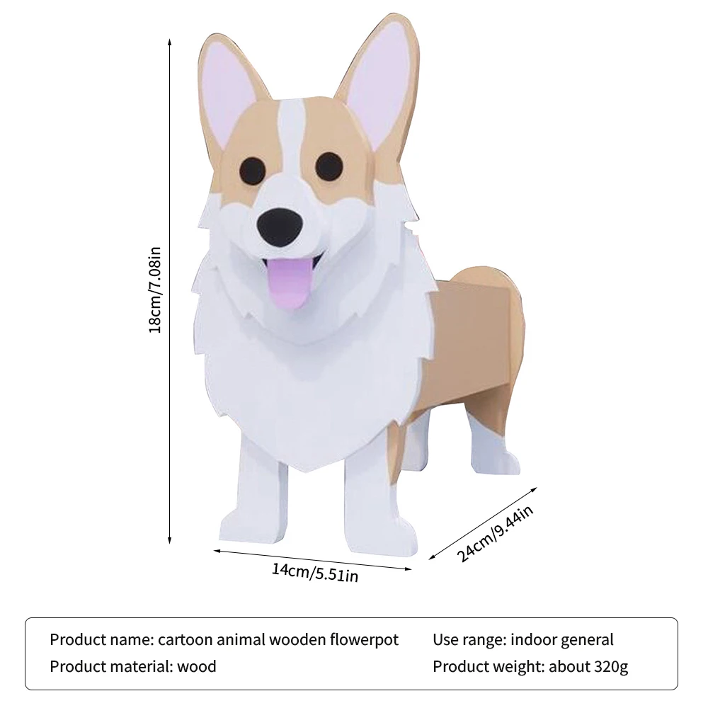Dog Planter Animal Shaped Cartoon Succulent Planter Flower Pot Standing Dog Home Indoor Outdoor Decoration Animal Flower Pot
Dog Planter Animal Shaped Cartoon Succulent Planter Flower Pot Standing Dog Home Indoor Outdoor Decoration Animal Flower Pot