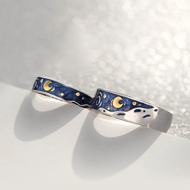 Retro Simple Starry Sky Design Men's Adjustable Ring Girl Boy Girl Retro Cool Fashion Party Jewelry Couple Ring Gift Luxury
Retro Simple Starry Sky Design Men's Adjustable Ring Girl Boy Girl Retro Cool Fashion Party Jewelry Couple Ring Gift Luxury