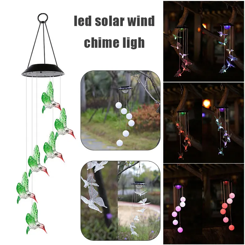 Wind Chimes Solar String Lights Color Changing LED Mobile Waterproof Outdoor Solar Lights for Home Yard FAS6
Wind Chimes Solar String Lights Color Changing LED Mobile Waterproof Outdoor Solar Lights for Home Yard FAS6