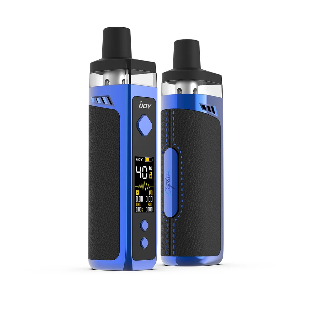 IJOY Captain 1500 Pod Kit Built-in 1500mAh Battery With 5ml Pod Max 40W Output & 0.96 Inch TFT Color Screen Vaporizer Vs Drag X
IJOY Captain 1500 Pod Kit Built-in 1500mAh Battery With 5ml Pod Max 40W Output & 0.96 Inch TFT Color Screen Vaporizer Vs Drag X