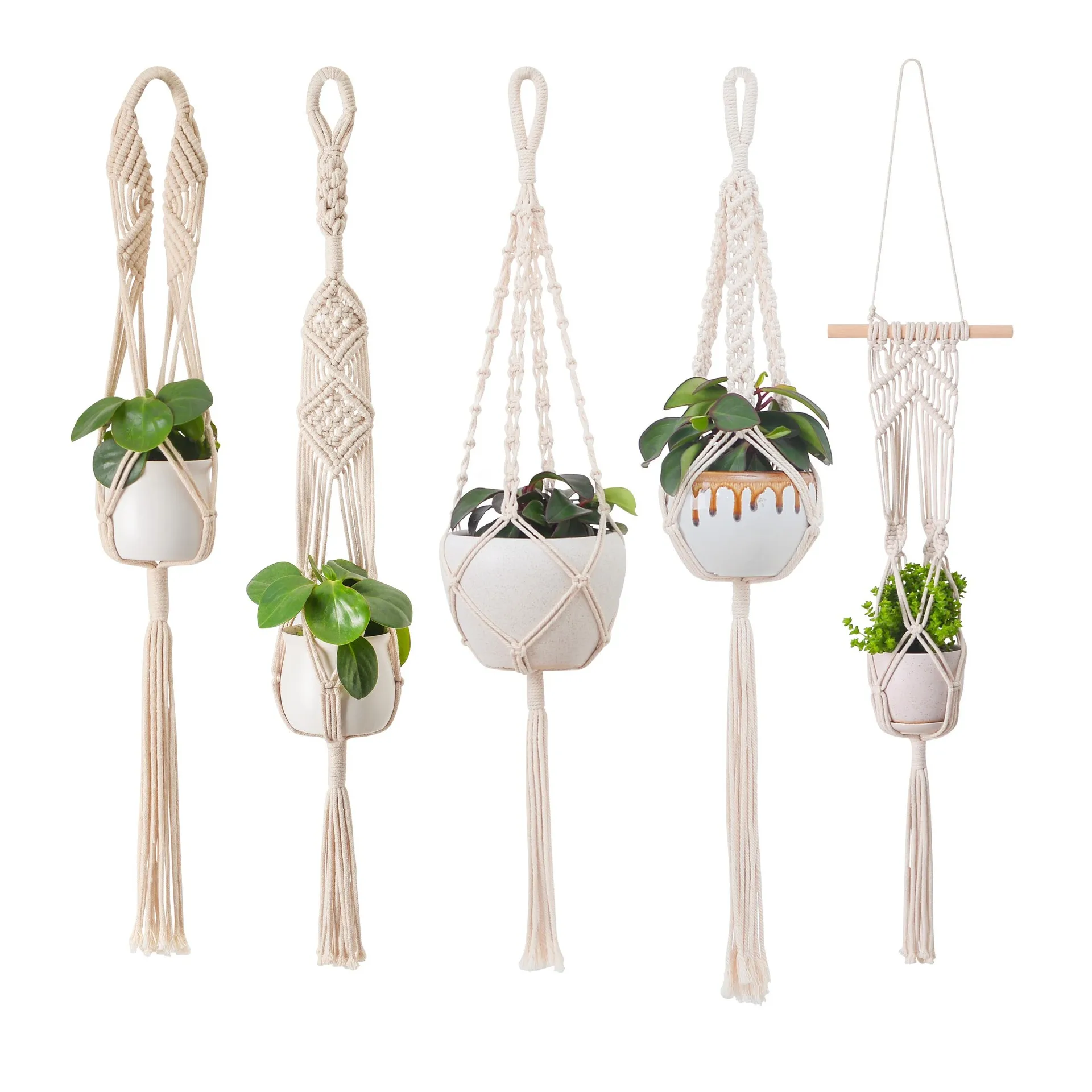 Macrame handwork wall hang flower pot Hanging Planter Basket Indoor Plant hang rope natural cotton hanging basket
Macrame handwork wall hang flower pot Hanging Planter Basket Indoor Plant hang rope natural cotton hanging basket