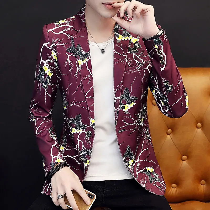 Men 2021 Spring Autumn Fashion Printing Business Suit Overcoats Male Casual Blazers Jackets Men New Slim Fit Outwear W344
Men 2021 Spring Autumn Fashion Printing Business Suit Overcoats Male Casual Blazers Jackets Men New Slim Fit Outwear W344