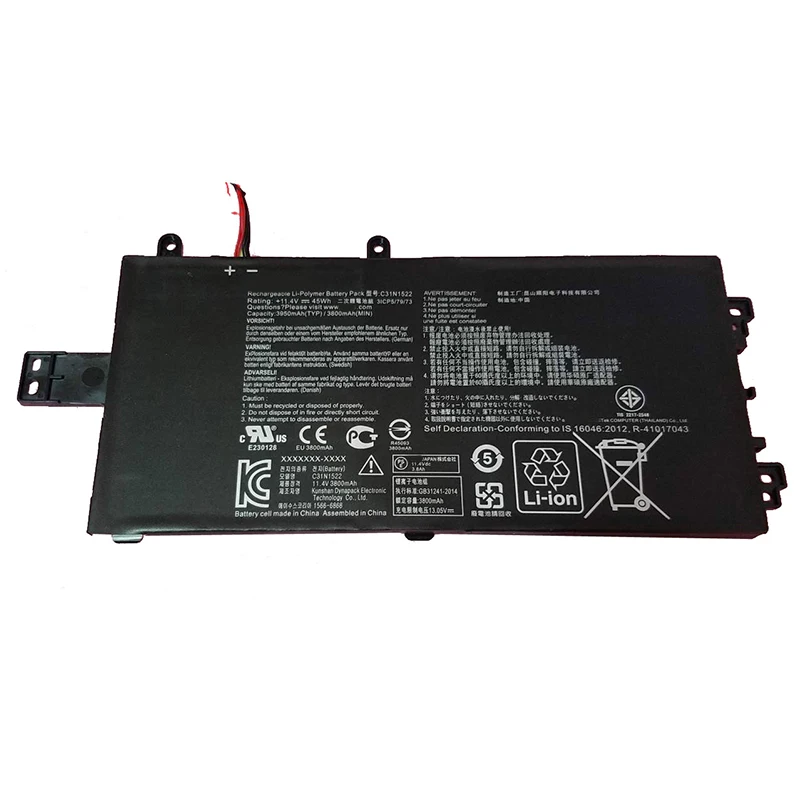 3950mAh C31N1522 Аккумулятор для ноутбука ASUS N593UB N593UB-1A Q553U Series 0B200-01880000 11,4 V 45Wh
3950mAh C31N1522 Аккумулятор для ноутбука ASUS N593UB N593UB-1A Q553U Series 0B200-01880000 11,4 V 45Wh
