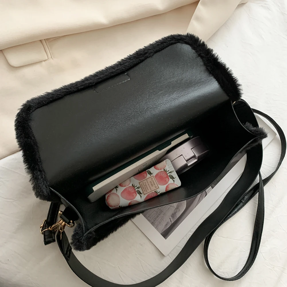 Splicing PU Plush Crossbody Bag Vintage Women Casual Shopping Travel Square Shoulder Bags Autumn Street Flap Handbag
Splicing PU Plush Crossbody Bag Vintage Women Casual Shopping Travel Square Shoulder Bags Autumn Street Flap Handbag