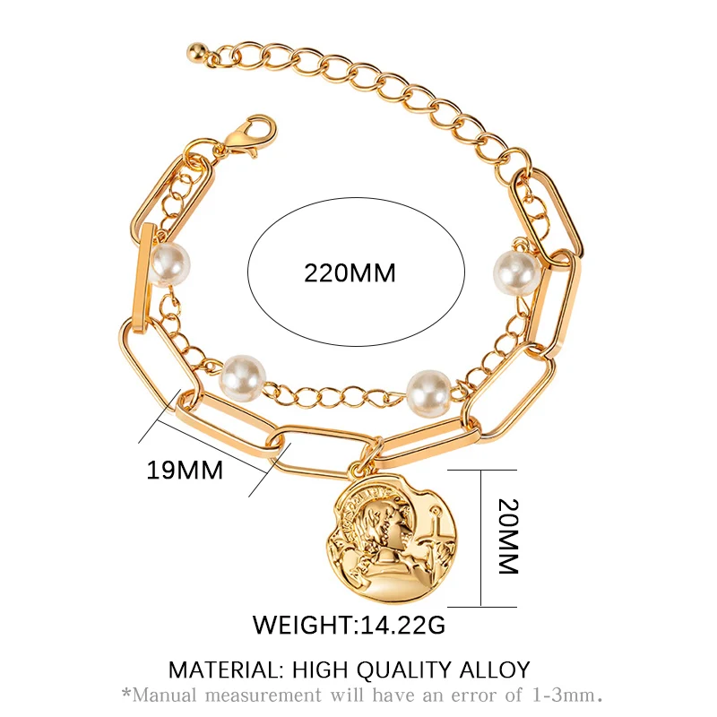 Bohemian Gold Beads Pearl Bracelets for Women Fashion Beaded Charm Bracelets Pearl Pendant chain Bracelets Women Jewelry
Bohemian Gold Beads Pearl Bracelets for Women Fashion Beaded Charm Bracelets Pearl Pendant chain Bracelets Women Jewelry
