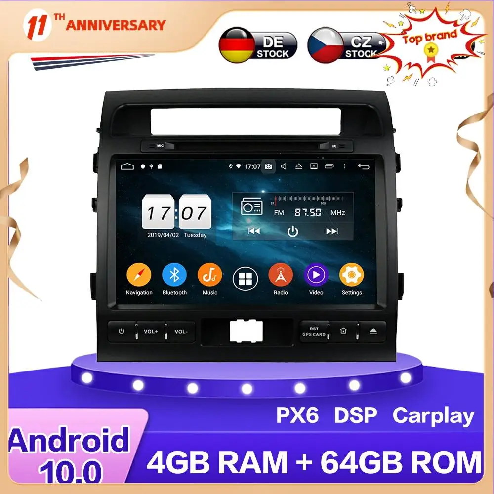 Для Toyota Land Cruiser Android автомобильный мультимедийный радио dvd-плеер px6 64G Авто GPS Навигация стерео Carplay DSP WIFI BT головное устройство
Для Toyota Land Cruiser Android автомобильный мультимедийный радио dvd-плеер px6 64G Авто GPS Навигация стерео Carplay DSP WIFI BT головное устройство