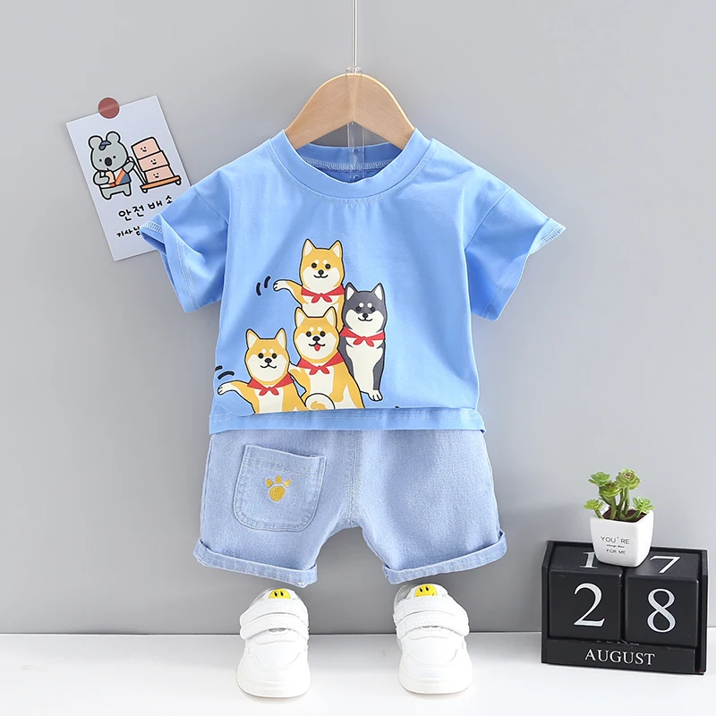 New Summer Baby Cartoon Clothes Children Boys Girls Fashion Cotton T-Shirt+Shorts 2Pcs/Sets Toddler Casual Costume Kid Tracksuit
New Summer Baby Cartoon Clothes Children Boys Girls Fashion Cotton T-Shirt+Shorts 2Pcs/Sets Toddler Casual Costume Kid Tracksuit