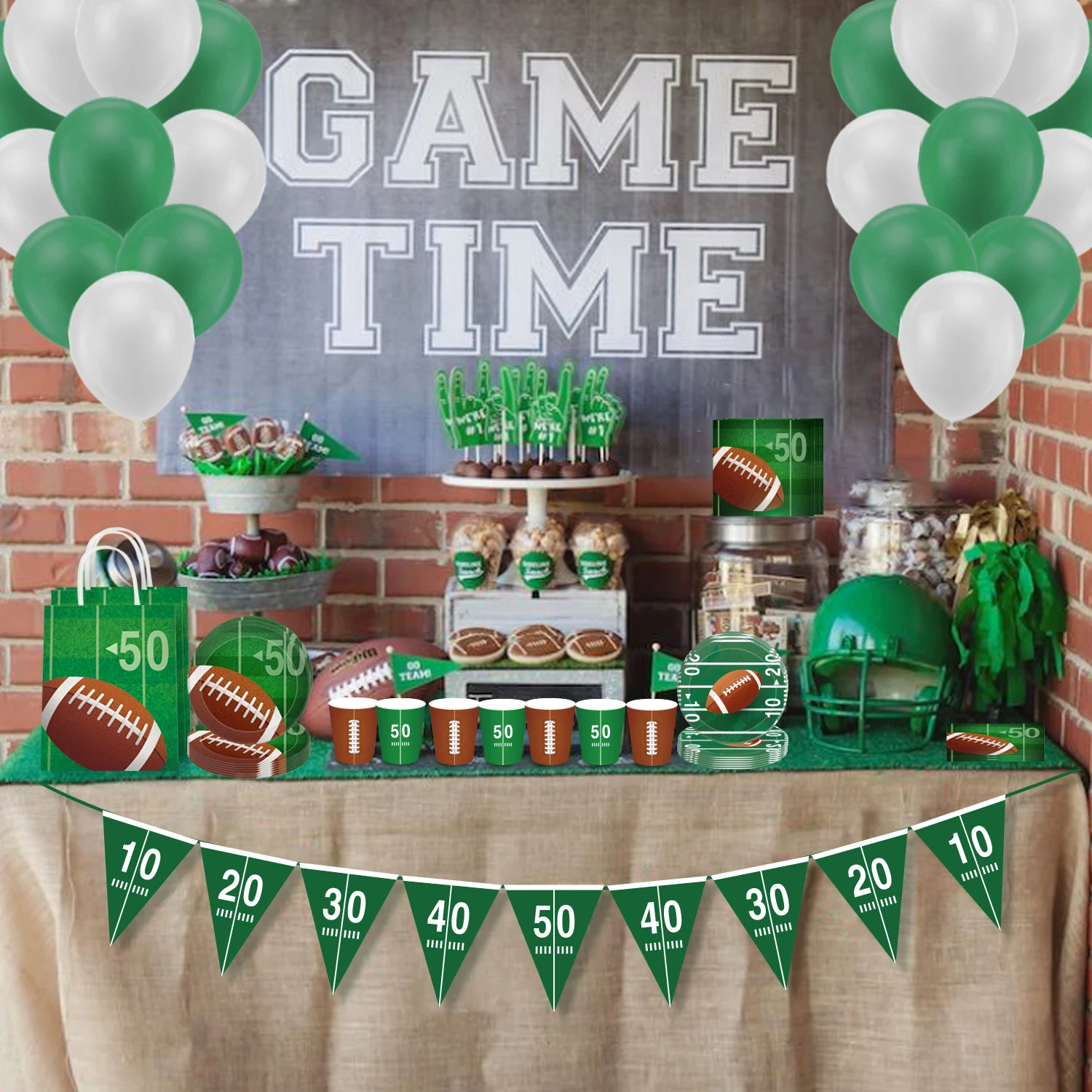 

The World Cup Sports American Football Rugby Party Disposable Tableware Sets Plates Baby Shower Happy Birthday Party Decorations