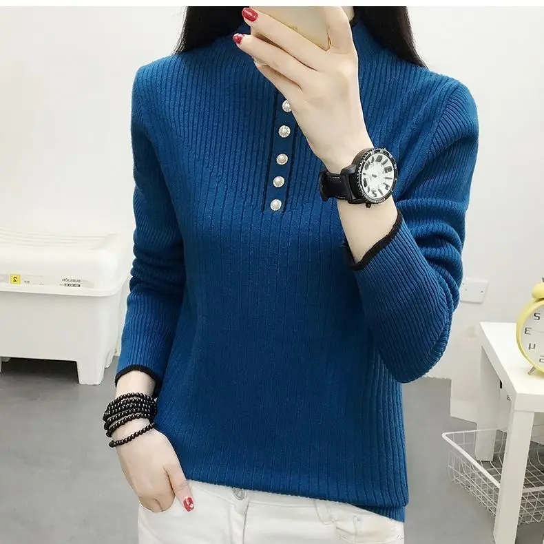 Half-Collar Sweater Women's Spring and Autumn plus Velvet Long-Sleeved Hoodie with Sleeves Korean-Style Warm Inner Base Shirt
Half-Collar Sweater Women's Spring and Autumn plus Velvet Long-Sleeved Hoodie with Sleeves Korean-Style Warm Inner Base Shirt