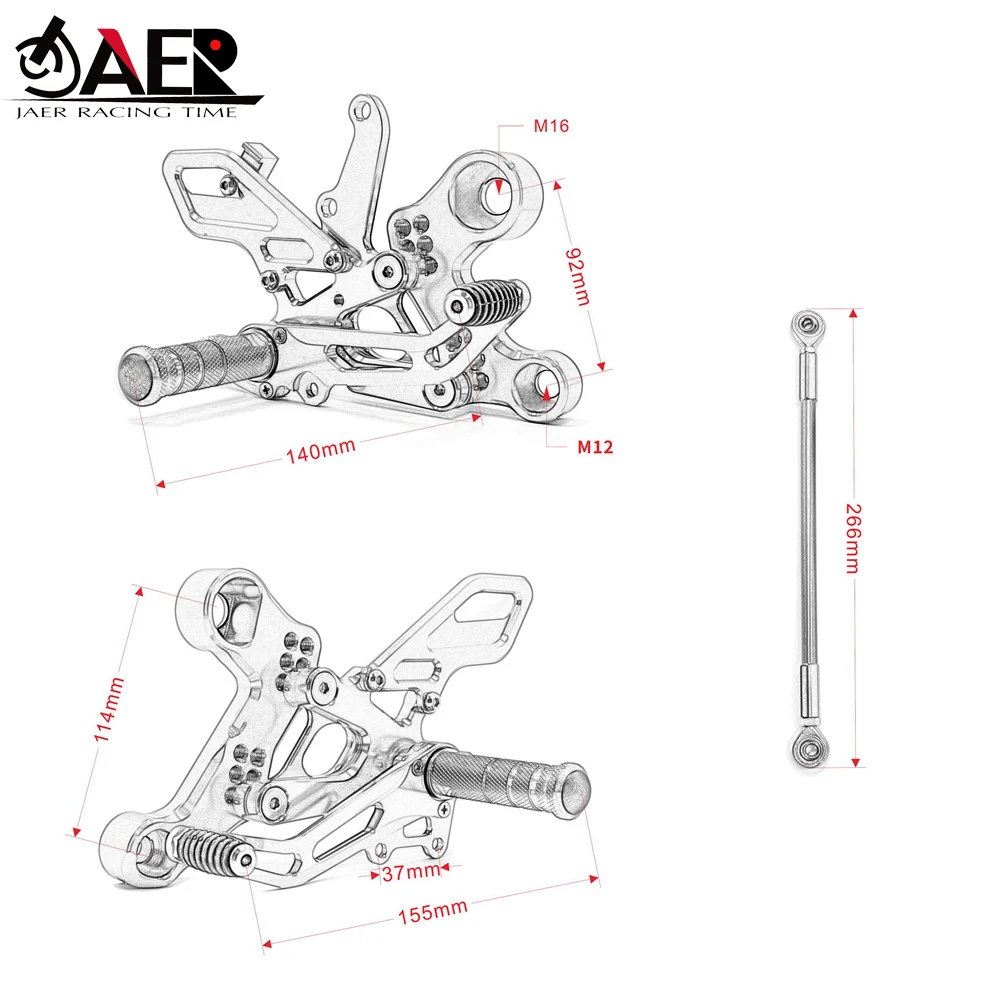 Motorcycle MT-09 FZ-09 CNC Adjustable Rearset Footrest Foot Rest Pegs for Yamaha MT09 FZ09 2013 2014 2015 2016
Motorcycle MT-09 FZ-09 CNC Adjustable Rearset Footrest Foot Rest Pegs for Yamaha MT09 FZ09 2013 2014 2015 2016