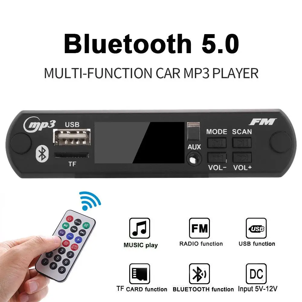 Vehemo USB SD FM Radio Module WMA Decoder Car Bluetooth for Auto MP3 Decoder Board 2020 Accessories for Player
Vehemo USB SD FM Radio Module WMA Decoder Car Bluetooth for Auto MP3 Decoder Board 2020 Accessories for Player