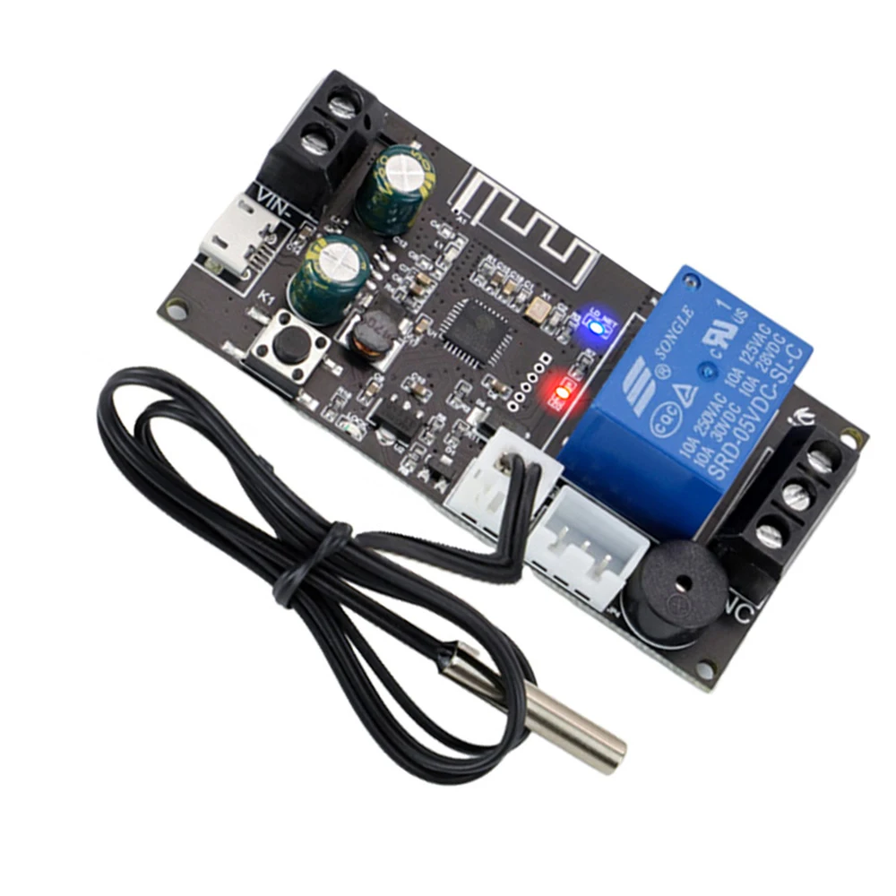 Remote WIFI Thermostat High Precision Temperature Controller Module Cooling And Heating APP Temperature Collection HighLow Alarm
Remote WIFI Thermostat High Precision Temperature Controller Module Cooling And Heating APP Temperature Collection HighLow Alarm