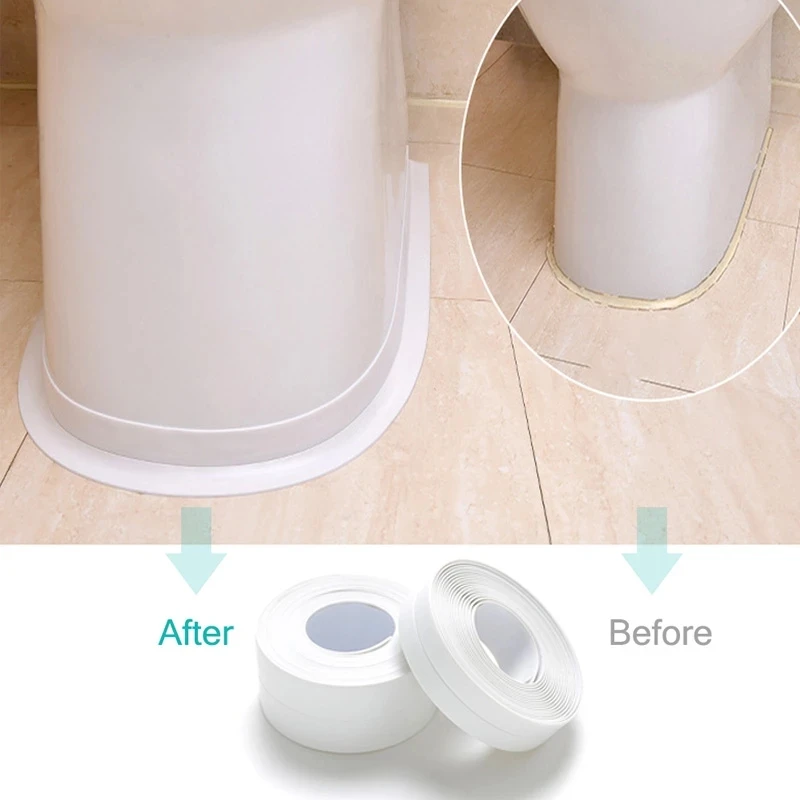 PVC Kitchen Sink Bathroom Toilet Anti-mildew Tape Wall Sealing Strip Waterproof Tape Rust-proof Tile Crack Repair Mold Tape
PVC Kitchen Sink Bathroom Toilet Anti-mildew Tape Wall Sealing Strip Waterproof Tape Rust-proof Tile Crack Repair Mold Tape