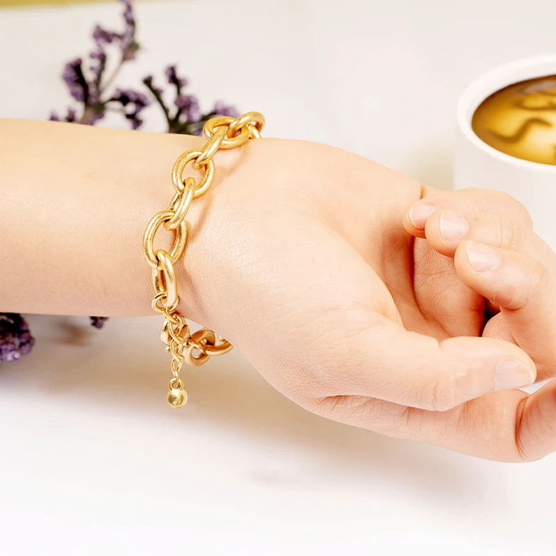 Women hand chain Bracelet heavy metal Bangles for women luxury Golden Stainless Steel Jewellery Accessories
Women hand chain Bracelet heavy metal Bangles for women luxury Golden Stainless Steel Jewellery Accessories