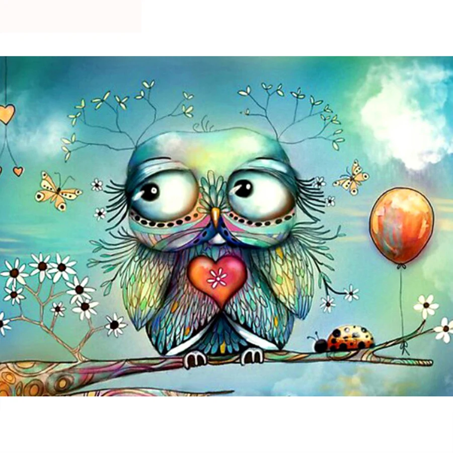 5D Diamond Embroidery Owl Full Square Round Diamond Painting Cross Stitch Kit Cartoon Pictures Of Rhinestones Mosaic YG1833
5D Diamond Embroidery Owl Full Square Round Diamond Painting Cross Stitch Kit Cartoon Pictures Of Rhinestones Mosaic YG1833