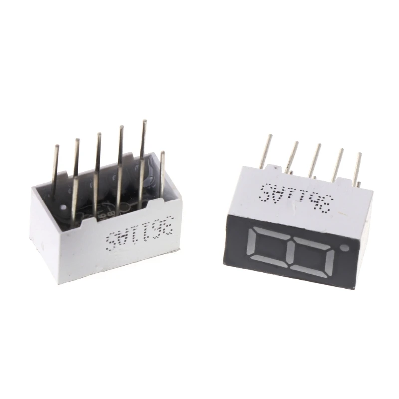 5Pcs 0.36\" Common Cathode 1 Bit 10 Pin 7 Segment Red LED Display Digital Tubes 
5Pcs 0.36\" Common Cathode 1 Bit 10 Pin 7 Segment Red LED Display Digital Tubes