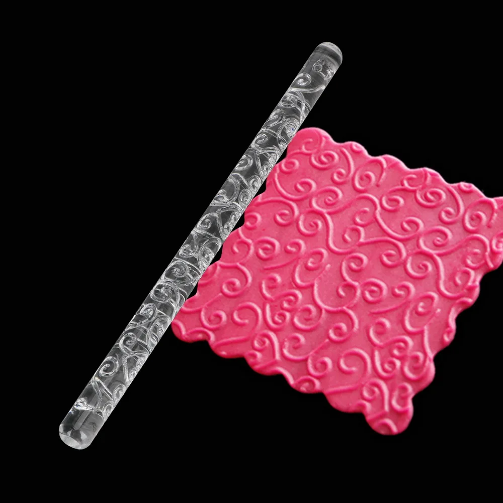 Embossing Rolling Pin Acrylic Sugar Craft Pastry Roller Fondant Cake Cookie Rolling Pin Baking Decorating Tools Kitchen Supplies
Embossing Rolling Pin Acrylic Sugar Craft Pastry Roller Fondant Cake Cookie Rolling Pin Baking Decorating Tools Kitchen Supplies
