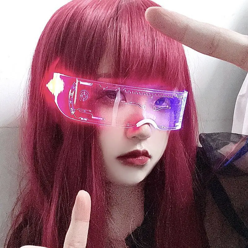 Harajuku Cool Chic Disco Girls Led Lighting Technic Glasses Music Festival Chic Glasses Stage Dance CLub Bar Costumes
Harajuku Cool Chic Disco Girls Led Lighting Technic Glasses Music Festival Chic Glasses Stage Dance CLub Bar Costumes