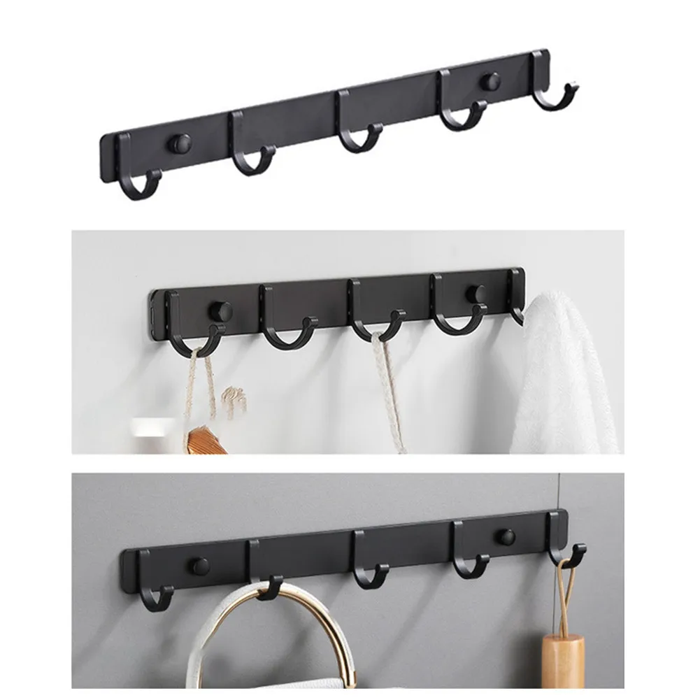 Aluminum Wall Mounted Hooks Coat Towel Keys Clothes Hanger Rack Drill-free For Home Kitchen Bedroom Bathroom 3/4/5/6 Hooks
Aluminum Wall Mounted Hooks Coat Towel Keys Clothes Hanger Rack Drill-free For Home Kitchen Bedroom Bathroom 3/4/5/6 Hooks
