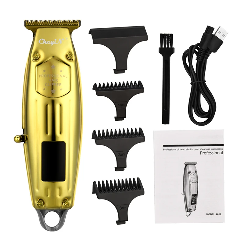 Portable Digital Hair Trimmer Cordless Rechargeable Electric Hair Clippers LCD Display Beard Shaver Powerful Haircuting Blade 50
Portable Digital Hair Trimmer Cordless Rechargeable Electric Hair Clippers LCD Display Beard Shaver Powerful Haircuting Blade 50