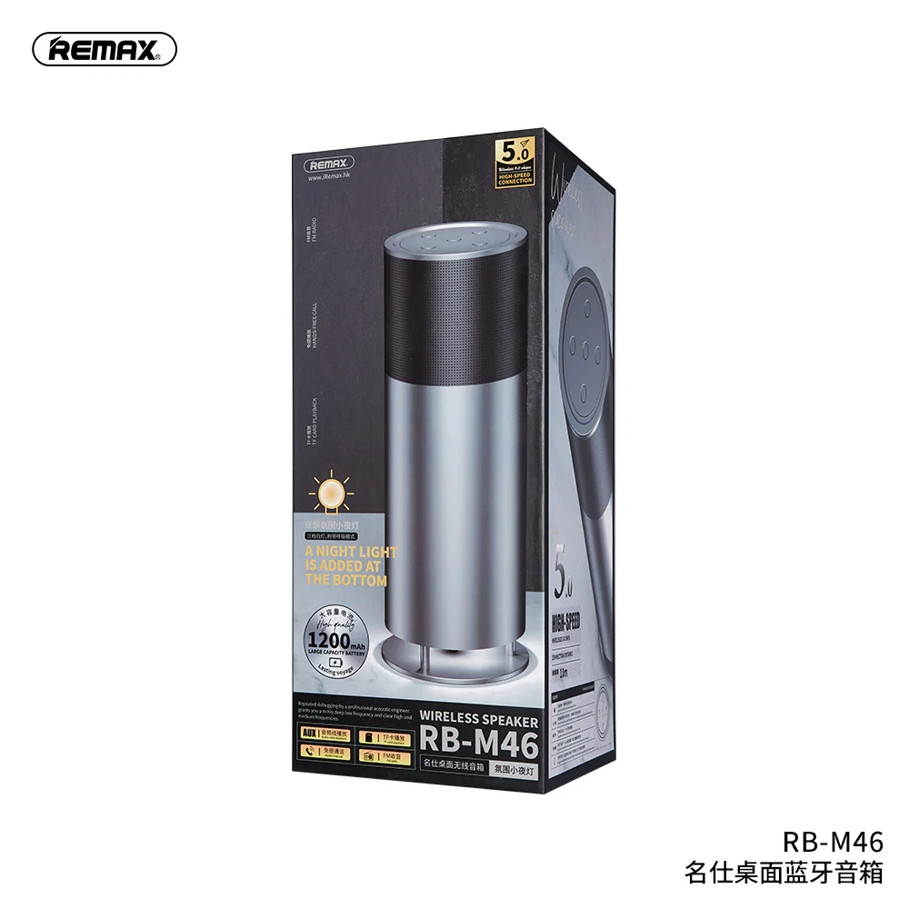 Remax Bluetooth Wireless Speaker RB-M46 Mini Subwoofer Portable Household High Volume Card Radio 3D Surround Sound Dua
Remax Bluetooth Wireless Speaker RB-M46 Mini Subwoofer Portable Household High Volume Card Radio 3D Surround Sound Dua
