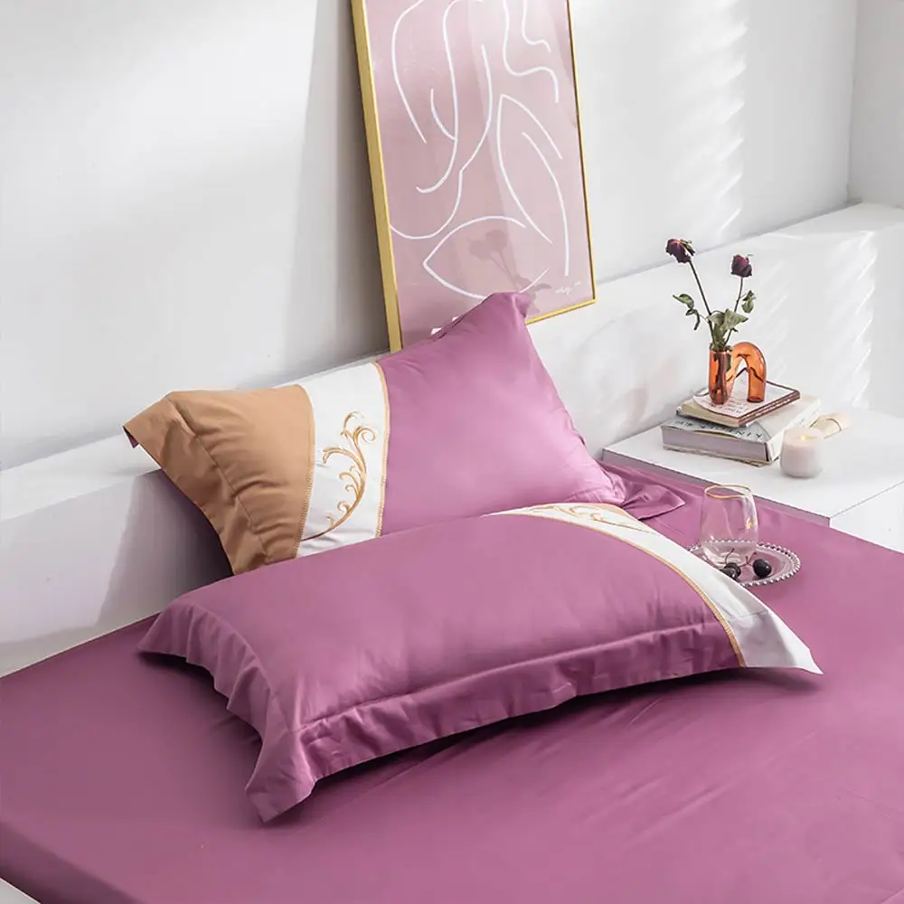 Papa&Mima Grey Pink European Stripes Soft Satin Embroidery Bedlinens 80S Egyptian Cotton Queen King Size Bedding Duvet Cover Set
Papa&Mima Grey Pink European Stripes Soft Satin Embroidery Bedlinens 80S Egyptian Cotton Queen King Size Bedding Duvet Cover Set