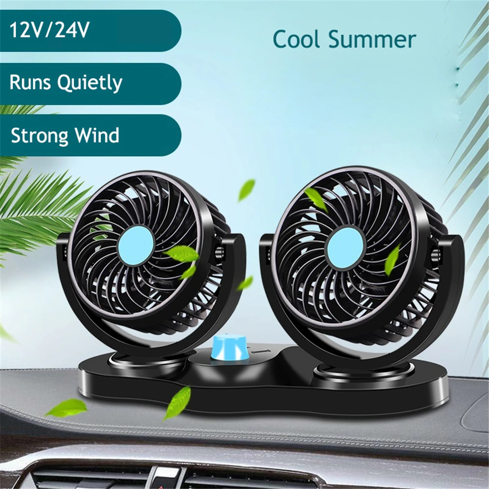 12/24V 360 Degree All-Round Adjustable Car Auto Air Cooling Dual Head Fan Low Noise Car Auto Cooler Air Fan Car Fan Accessories
12/24V 360 Degree All-Round Adjustable Car Auto Air Cooling Dual Head Fan Low Noise Car Auto Cooler Air Fan Car Fan Accessories