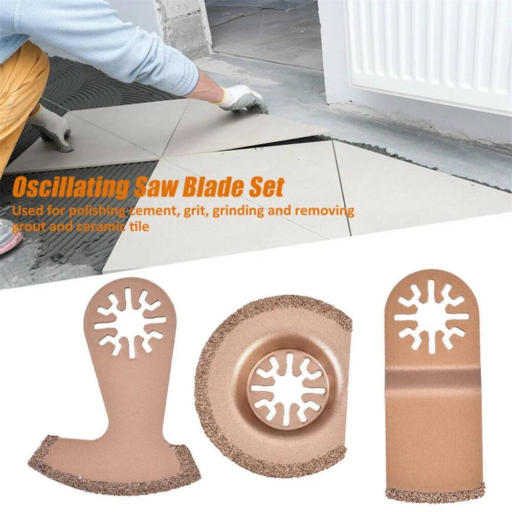 3pcs /Set Carbide Oscillating Multi Tool Segment Saw Blades Tile Grout Cutter Workshop Equipment Power Tools Saws Accessories
3pcs /Set Carbide Oscillating Multi Tool Segment Saw Blades Tile Grout Cutter Workshop Equipment Power Tools Saws Accessories